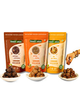 Natural Laddoos Triple Yum Trio - Hazelnut Chocolate Laddoos, Orange Cashew Laddoos & Mix Dry Fruits Laddoos - 540g