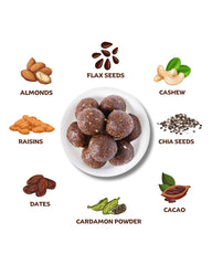 Flax Seeds Chocolate Laddoos - 180g - No Added Sugar