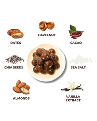 Hazelnut Chocolate Laddoos - 180g - No Added Sugar