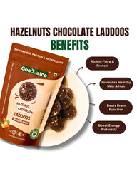 Natural Laddoos Triple Yum Trio - Hazelnut Chocolate Laddoos, Mixed Dry Fruits & Peanut Chocolate Laddoos - 540g