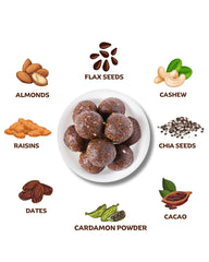 Flax Seeds Chocolate Laddoos  - 240g - No Added Sugar