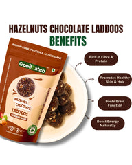 Good Eat Co Protein Bites | Protein Bites Natural Triple Yum Trio -  Hazelnut Chocolate Laddoos, Orange Cashew Laddoos & Oats Chocolate Laddoos - 540g