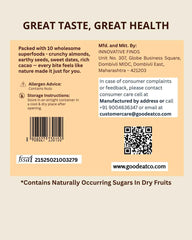 Good Eat Co Protein Bites | NUTS & SEEDS CHOCOLATE | No Added Sugar | No Preservatives | 50g