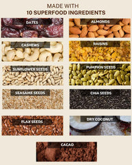 Good Eat Co Protein Bites | NUTS & SEEDS CHOCOLATE | No Added Sugar | No Preservatives | 50g