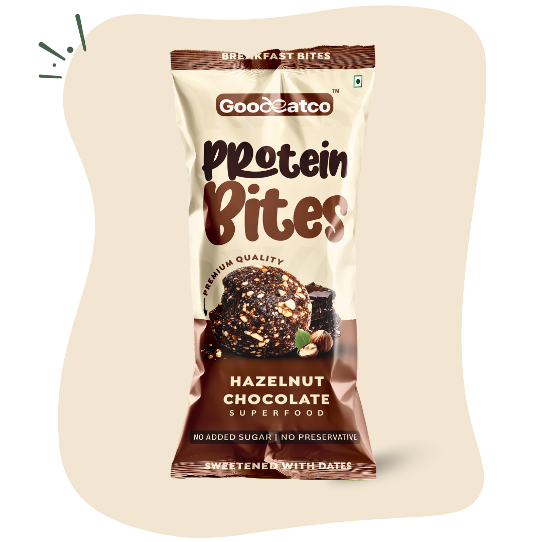 Good Eat Co Protein Bites – 17.5g Protein/100g -  Hazelnut Chocolate