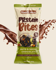 Good Eat Co Protein Bites | NUTS & SEEDS CHOCOLATE | No Added Sugar | No Preservatives | 50g