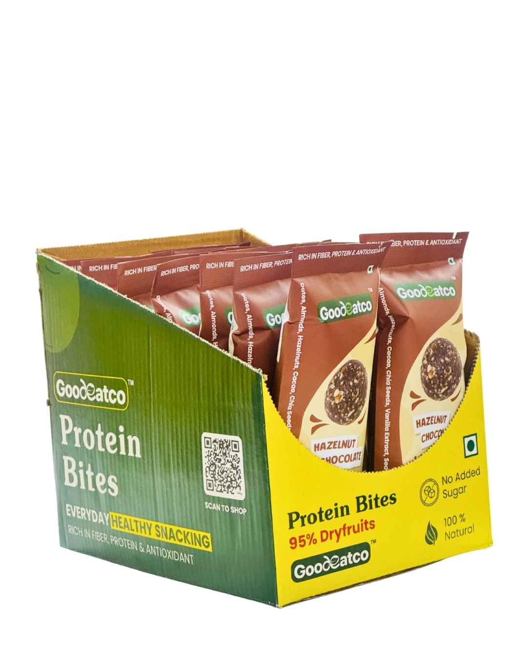 Good Eat Co Protein Bites | Hazelnut Chocolate Protein Bites | No Added Sugar | No Preservatives | 560g